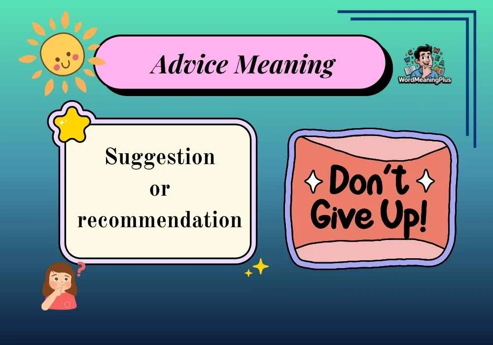 Advice Meaning