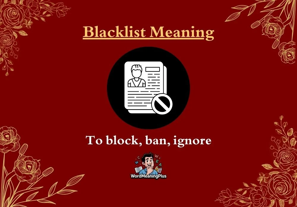 Blacklist Meaning