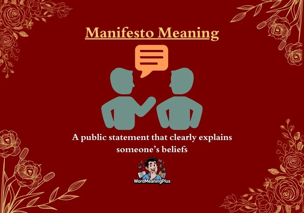 Manifesto Meaning