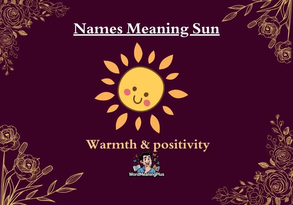 Names Meaning Sun