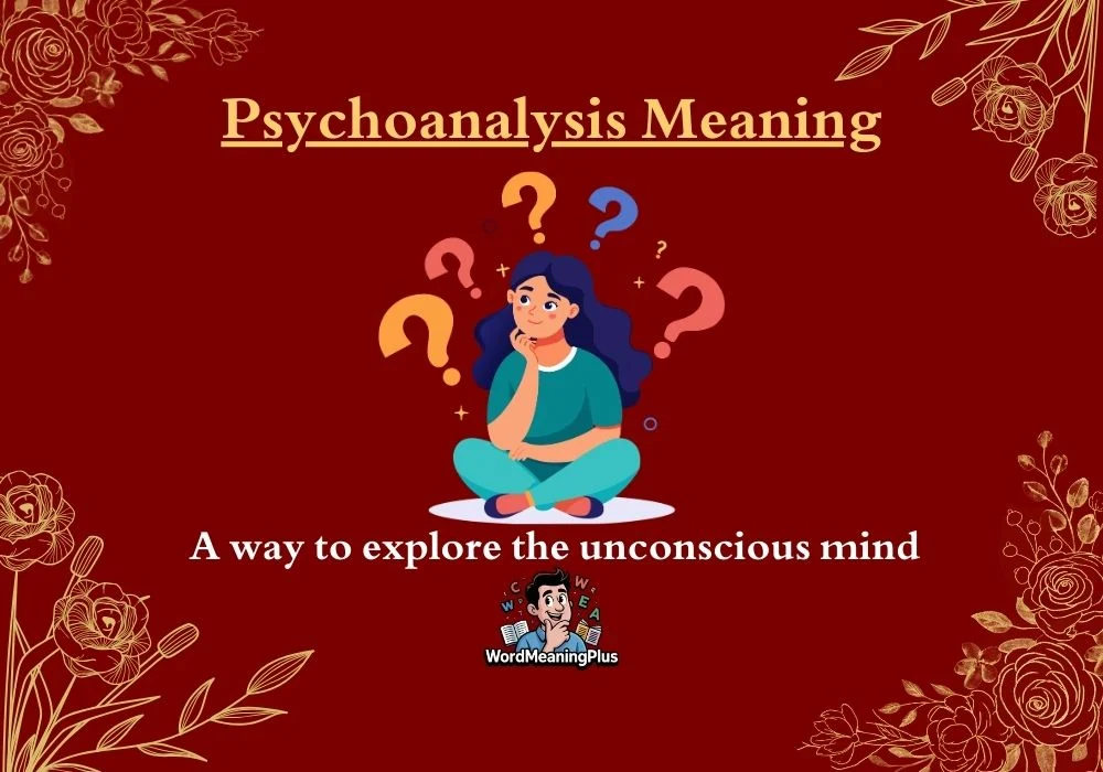 Psychoanalysis Meaning