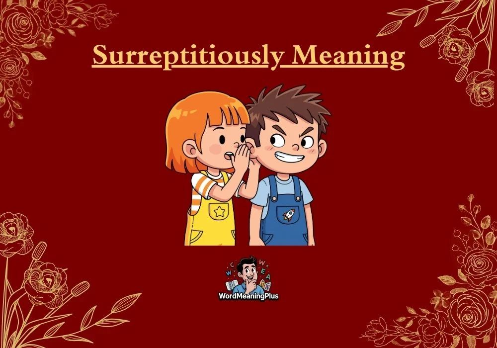Surreptitiously Meaning