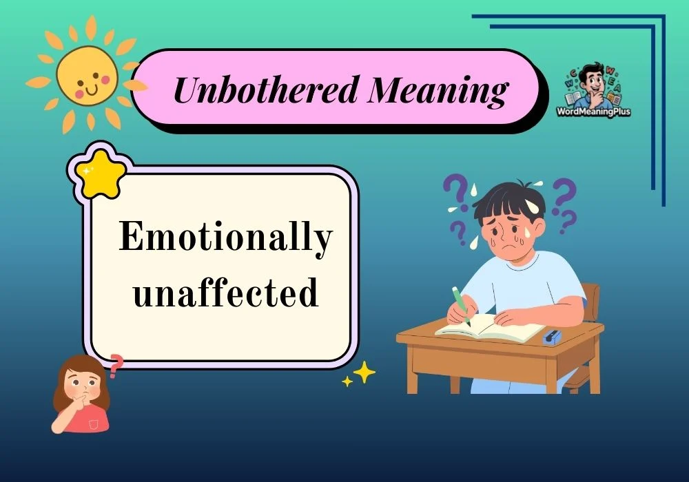 Unbothered Meaning