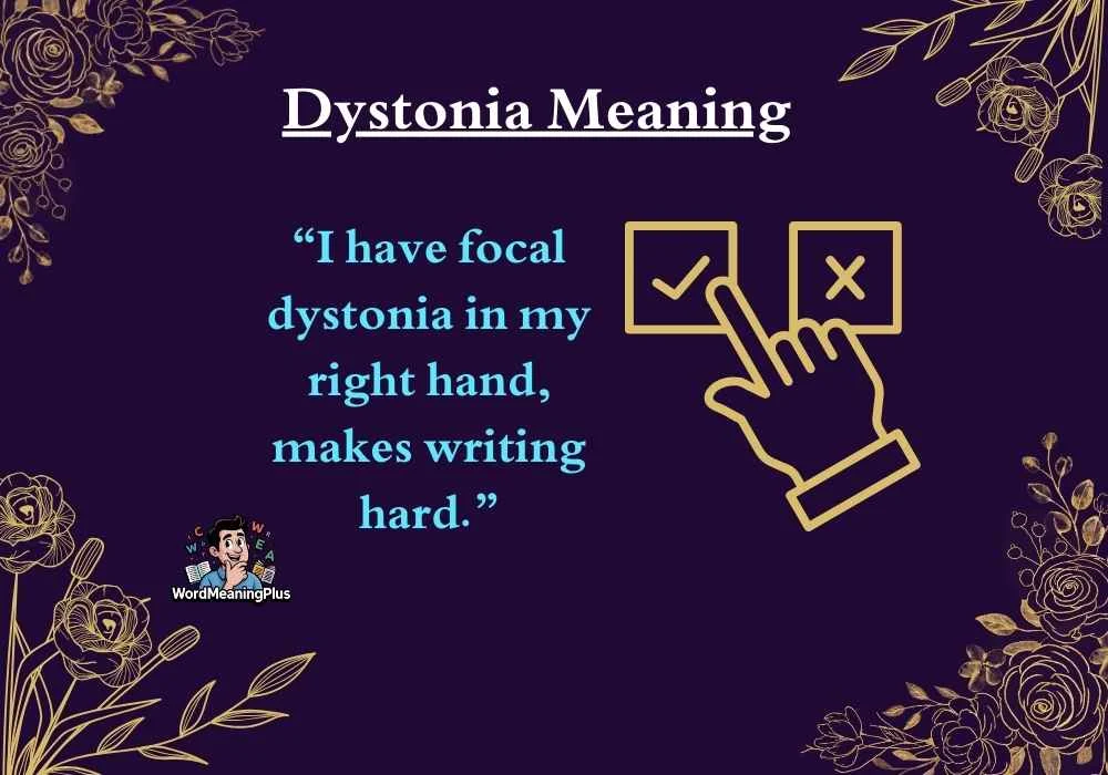 Dystonia Meaning