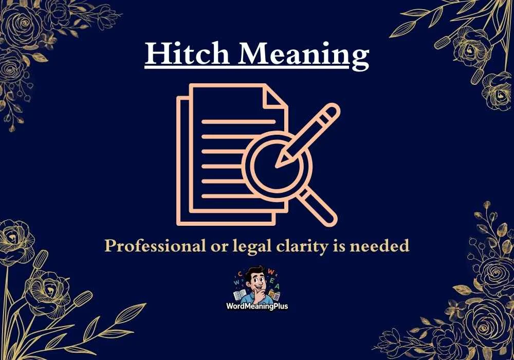 Hitch Meaning