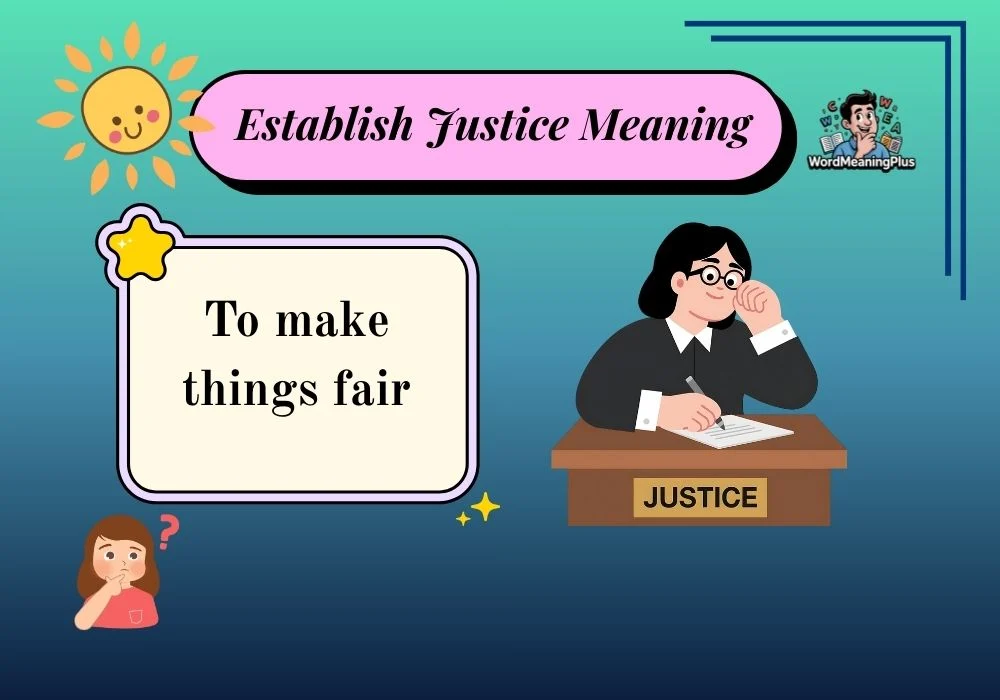 Establish Justice Meaning