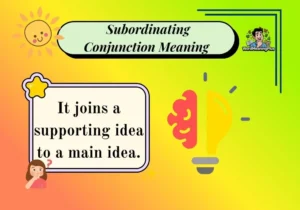 Subordinating Conjunction Meaning