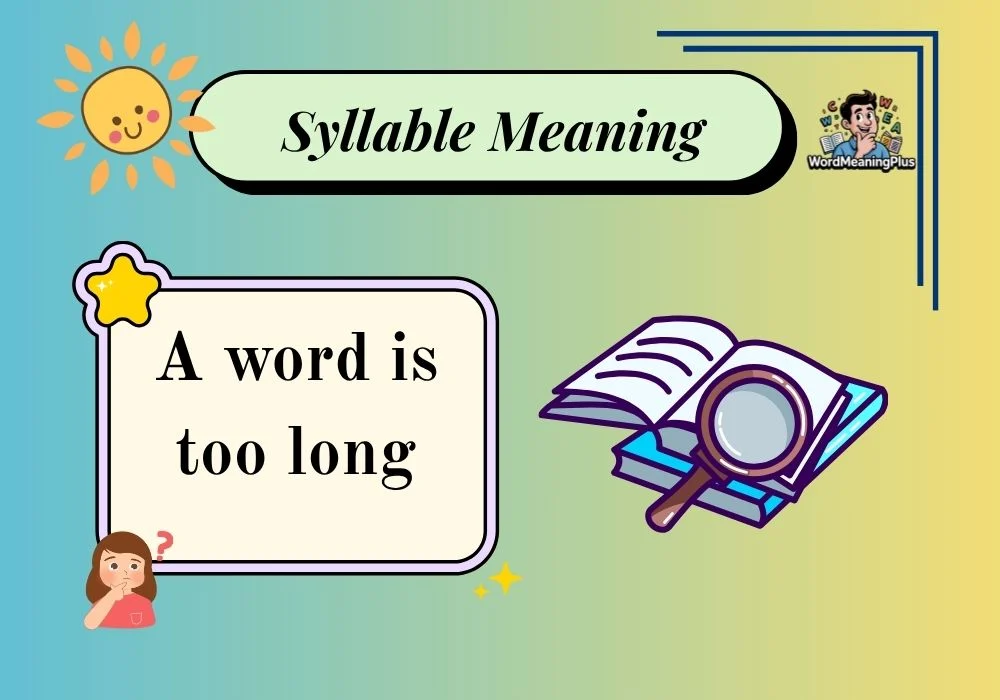Syllable Meaning